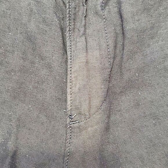 Express Gray Linen Blend Classic Fit Summer Boardwalk Shorts - Picture 9 of 10